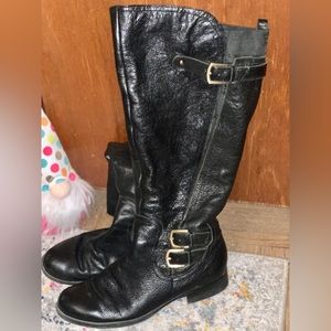 Naturalizer Wide Calf Leather Riding Boots